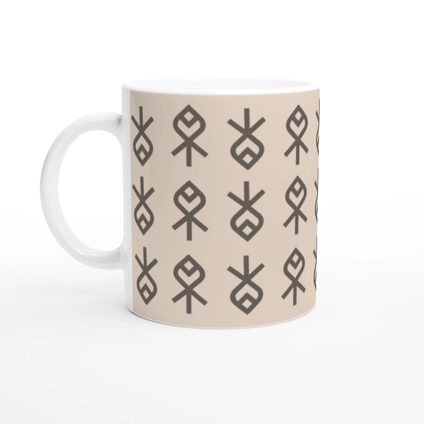 Echoes of Home Coffee Cup | Sandstone Heritage Symbols Igbo Mug