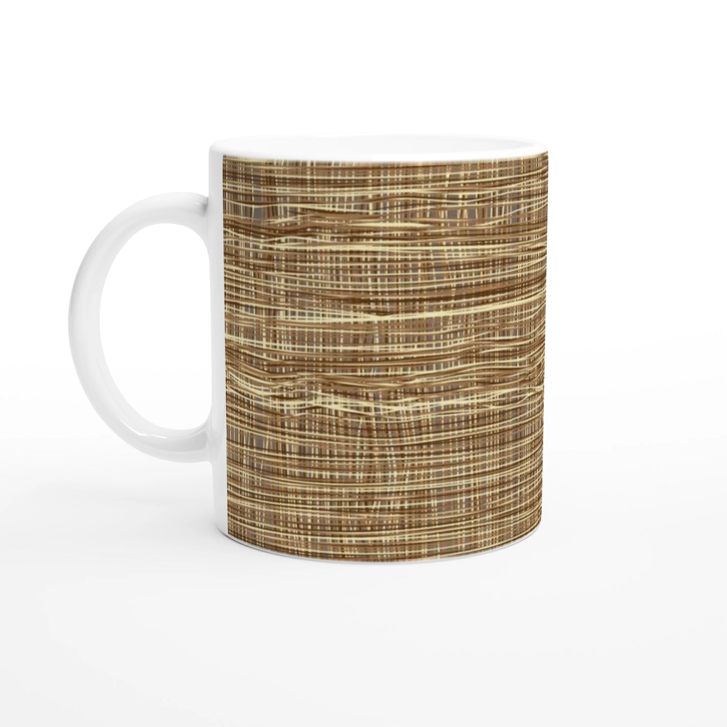 Filipino Bamboo Pattern Mug | Heritage Weave Coffee Cup