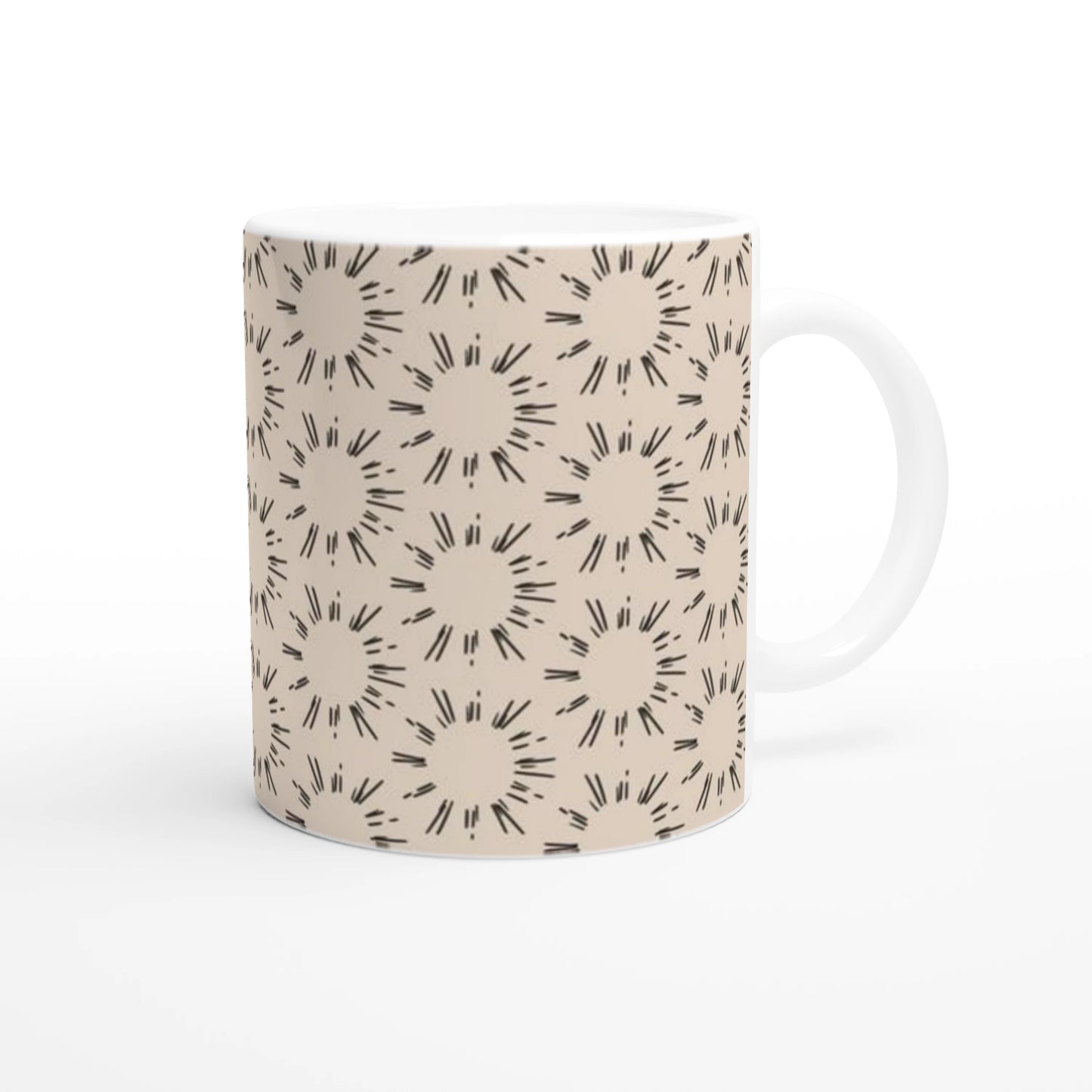 Sandstone Sunburst Mug | Filipino Rising Sun Coffee Cup