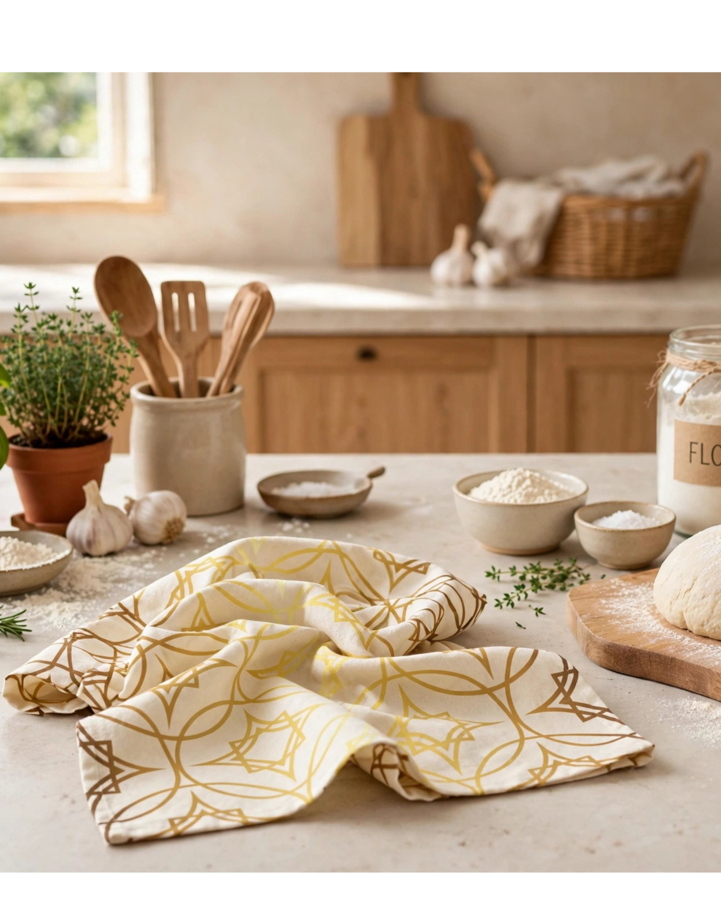Patterns of Home Kitchen Towel | Golden Sand Tea Towel