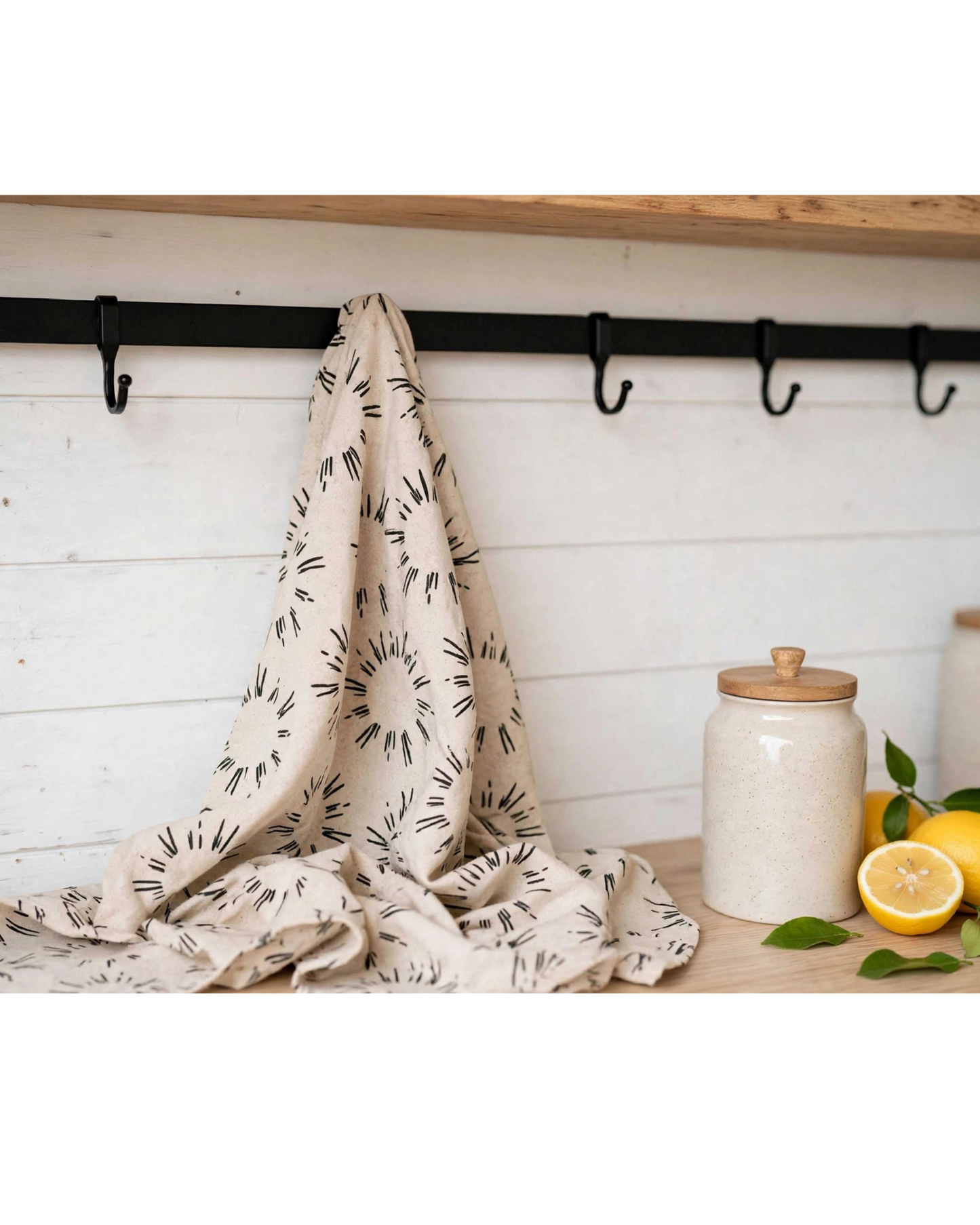Sunburst Tea Towel | Warm Linen Kitchen Towel