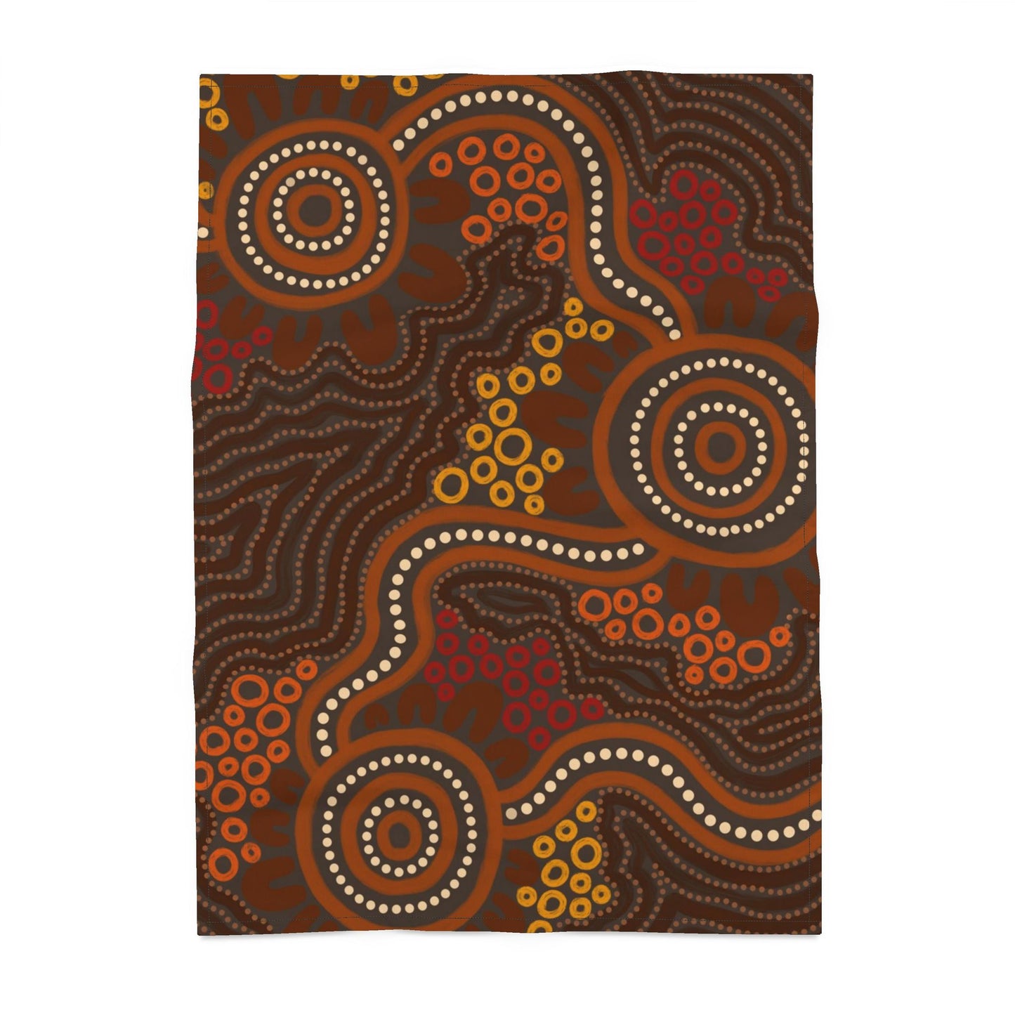 Rhythms of the Earth Tea Towel | Midnight Earth Igbo Kitchen Towel