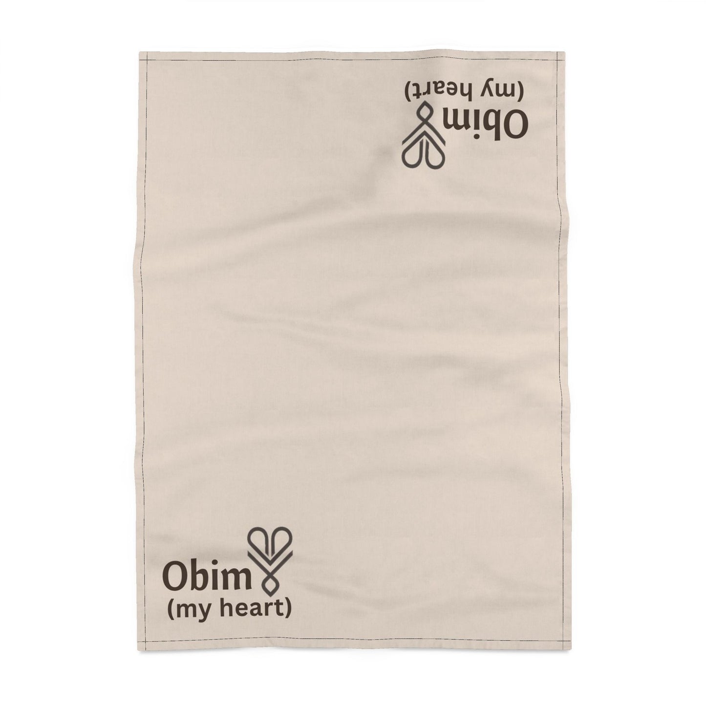 Obim - My Heart - Tea Towel | Igbo Kitchen Towel