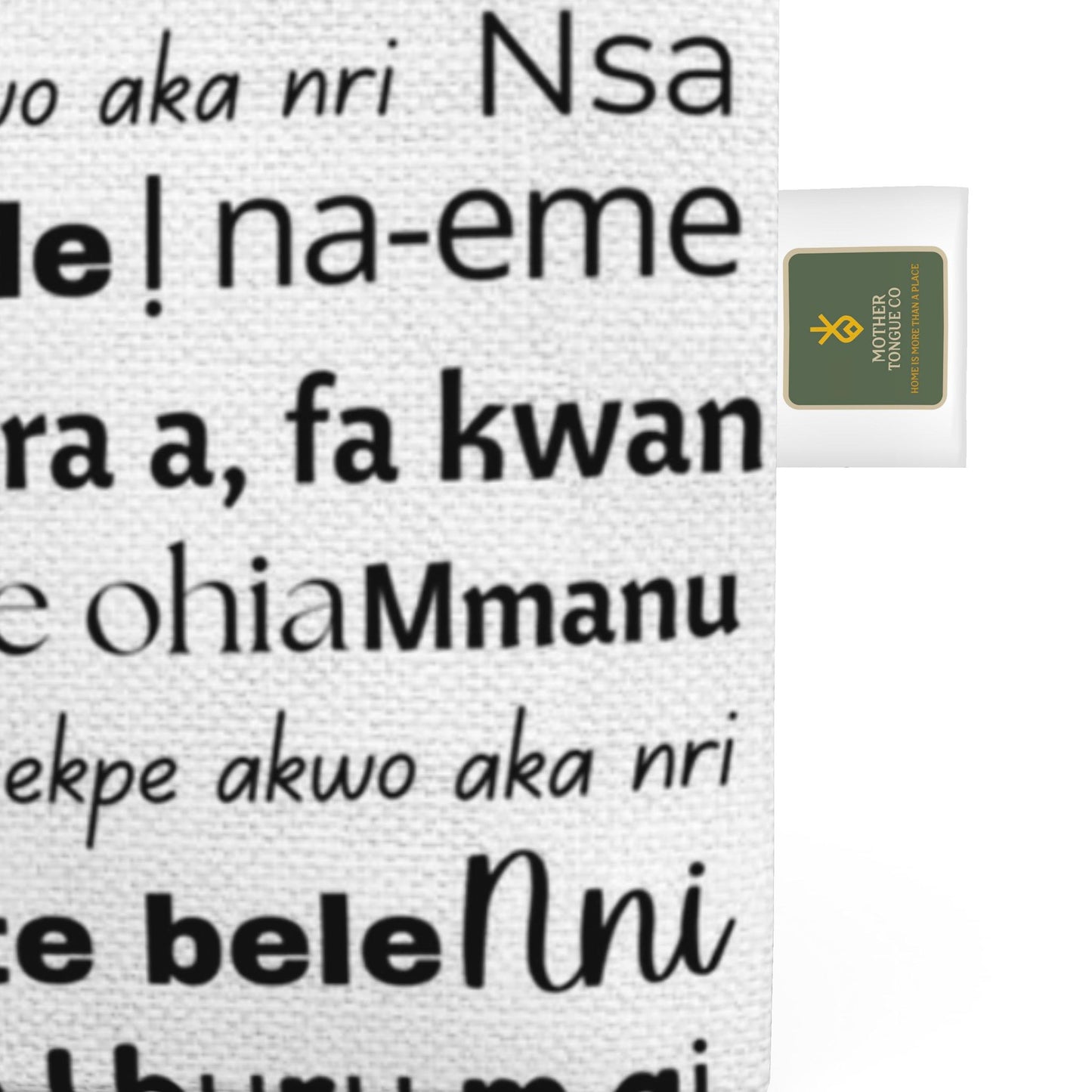 Classic Echoes Totelet | Igbo Language Tote Bag