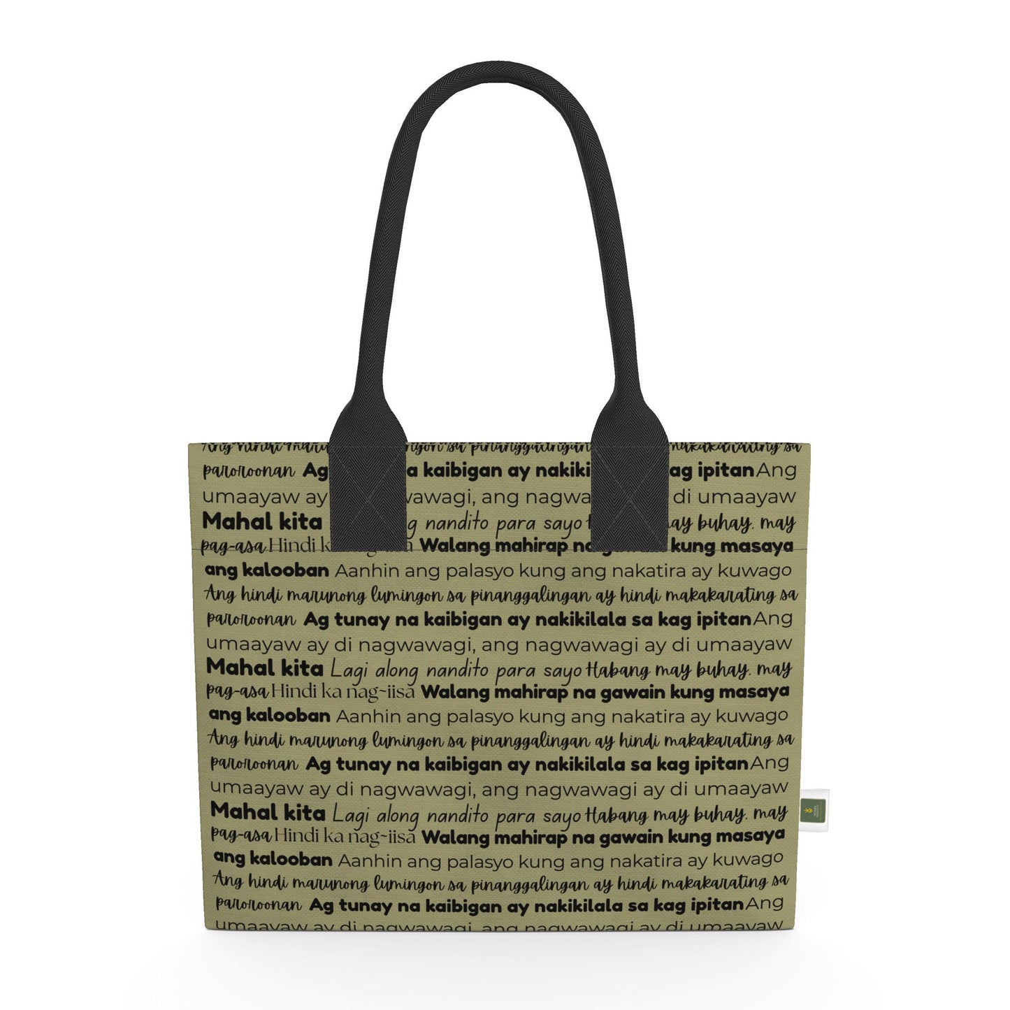 Sage Words of Home Totelet | Tagalog Typography Tote Bag