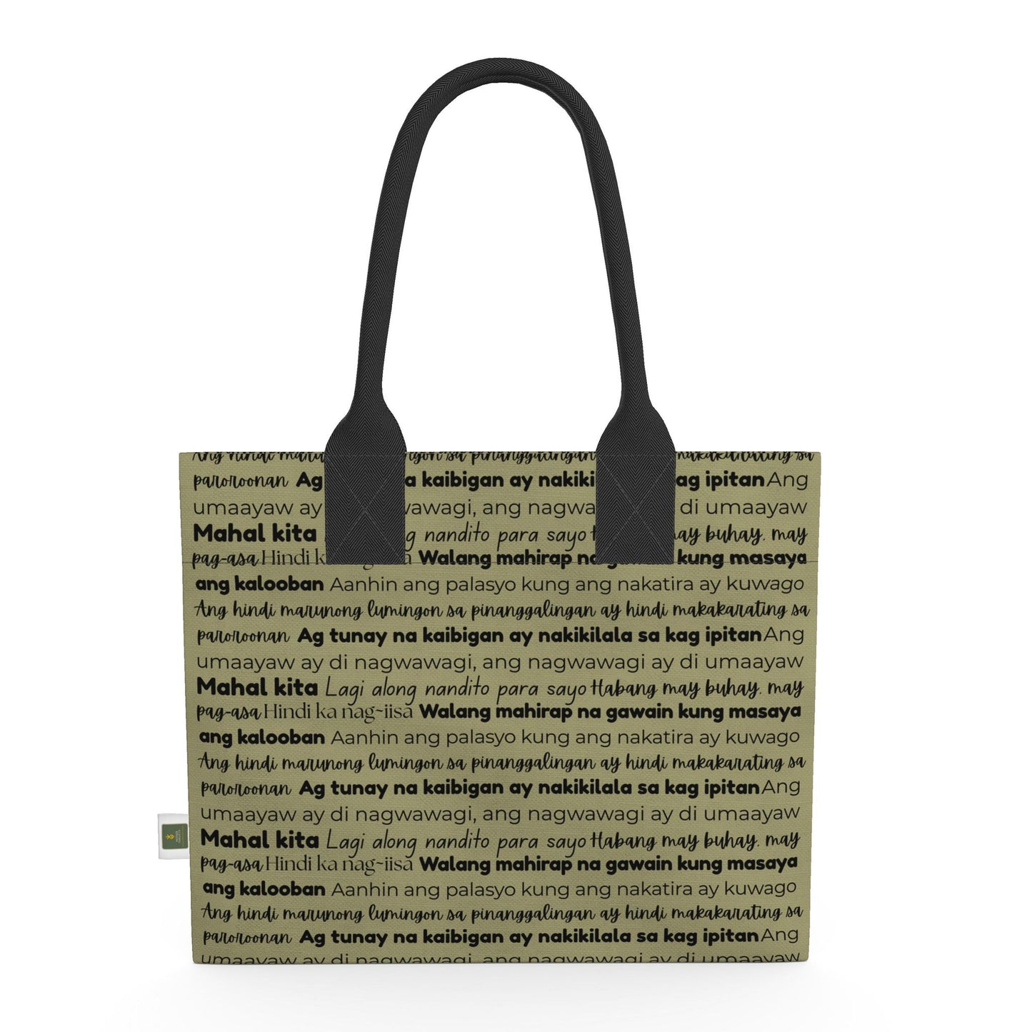 Sage Words of Home Totelet | Tagalog Typography Tote Bag