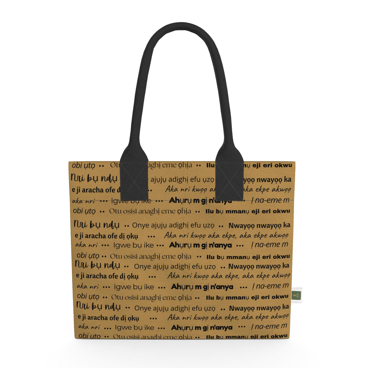 Heritage Echoes Totelet | Igbo Language Tote Bag