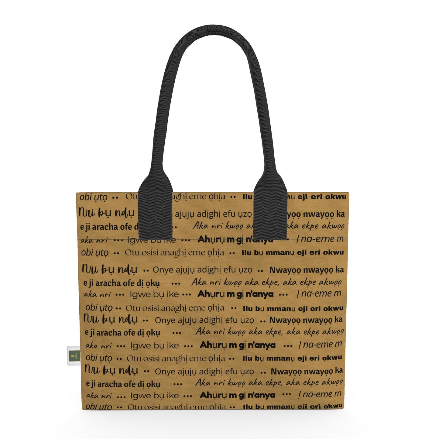 Heritage Echoes Totelet | Igbo Language Tote Bag