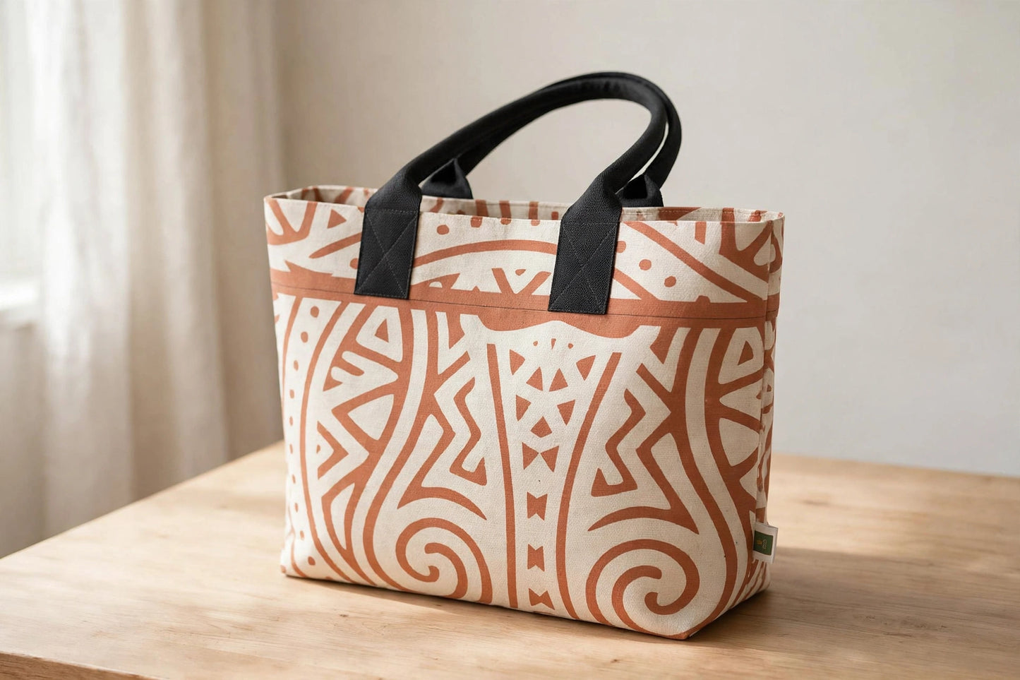 Terracotta Heritage Totelet | African Geometric Tote Bag