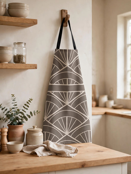 Threads of Home Apron | Charcoal Filipino Pattern Apron