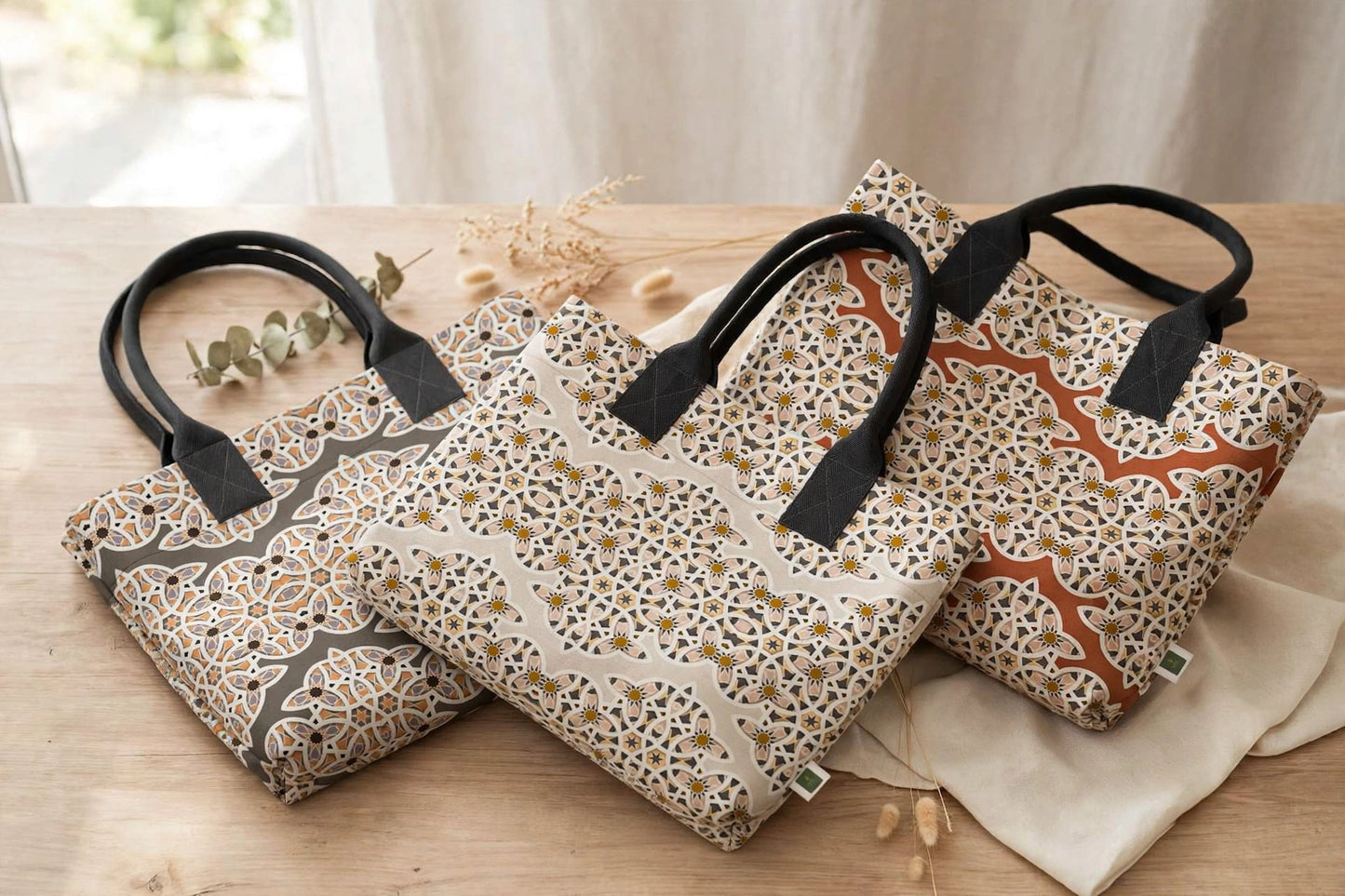 Terracotta Mosaic Totelet | Filipino Patterns of Heritage Tote Bag