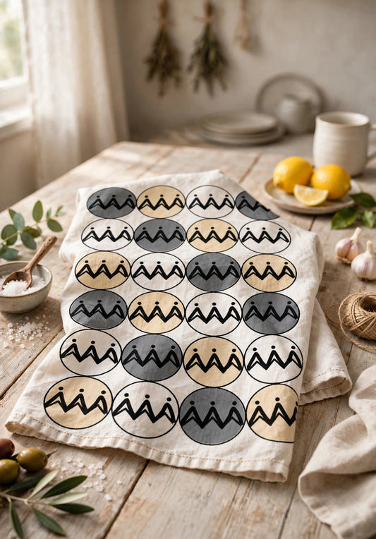 Symbols That Remain Kitchen Towel | Prayer Symbol Batok Tea Towel