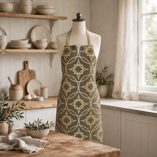 Gather Around the Table Apron | Midnight Heritage Pattern Apron