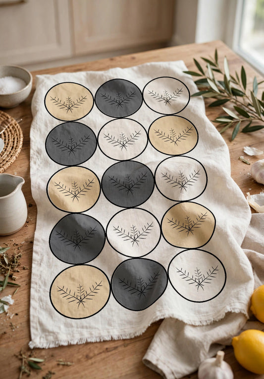Symbols That Remain Kitchen Towel | Fern Symbol Batok Tea Towel