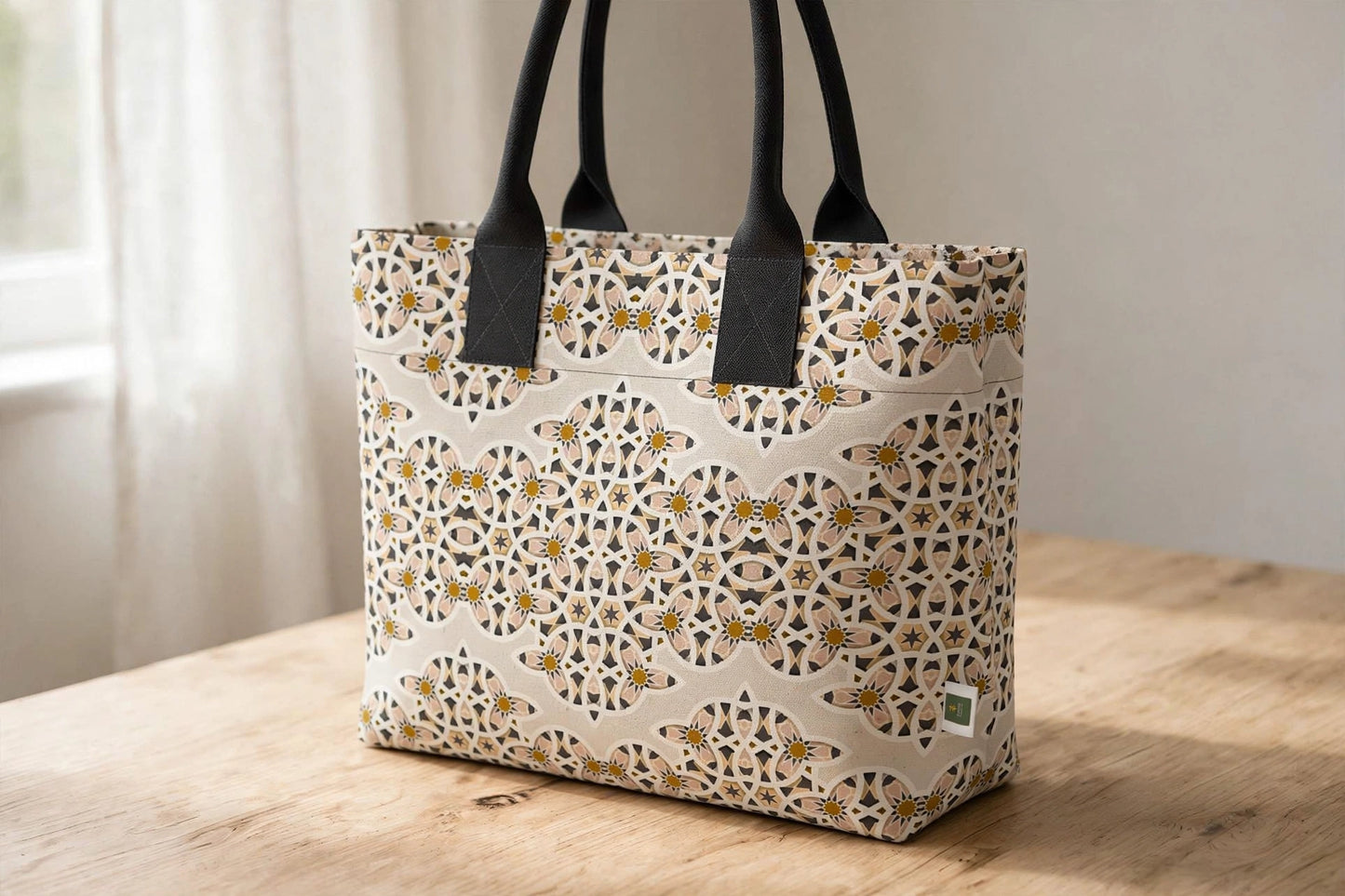 Ivory Mosaic Totelet | Filipino Patterns of Heritage Tote Bag