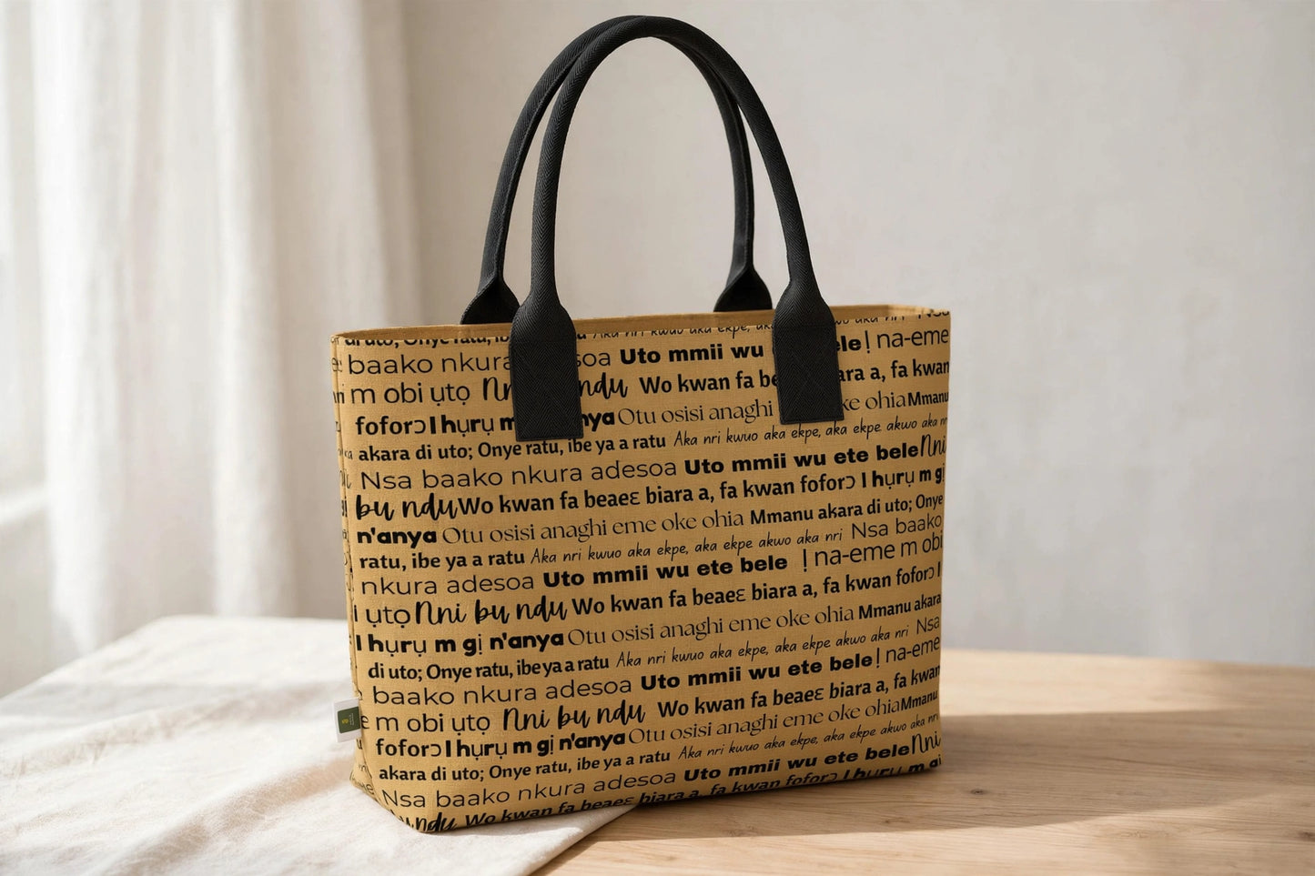 Heritage Echoes Totelet | Igbo Language Tote Bag