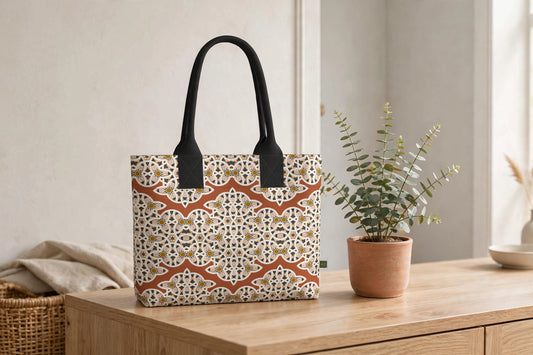 Terracotta Mosaic Totelet | Filipino Patterns of Heritage Tote Bag