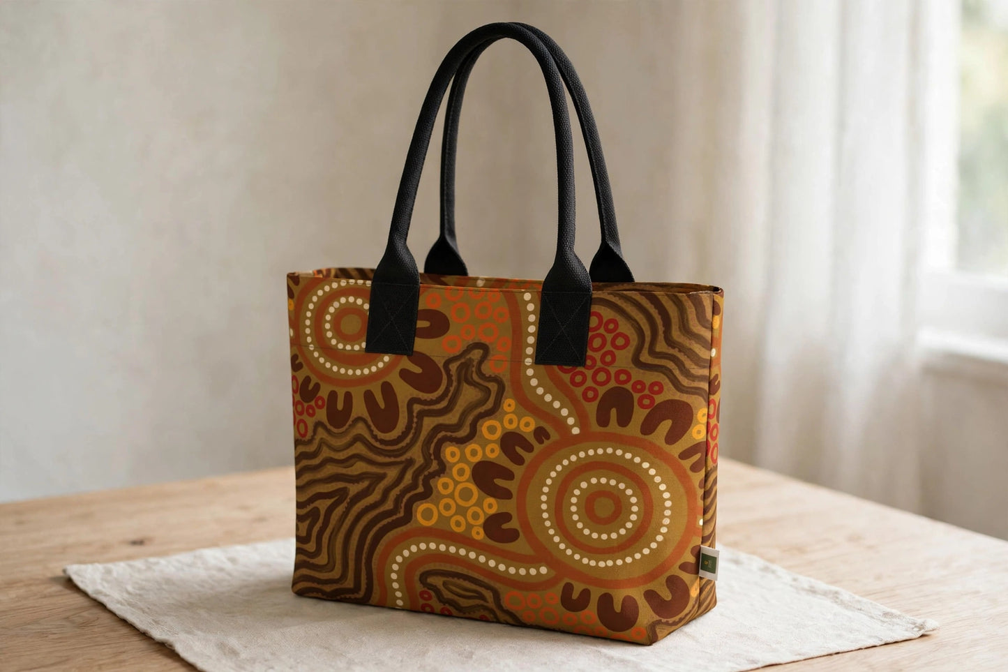 Ochre Earth Totelet | Igbo Heritage Tote Bag