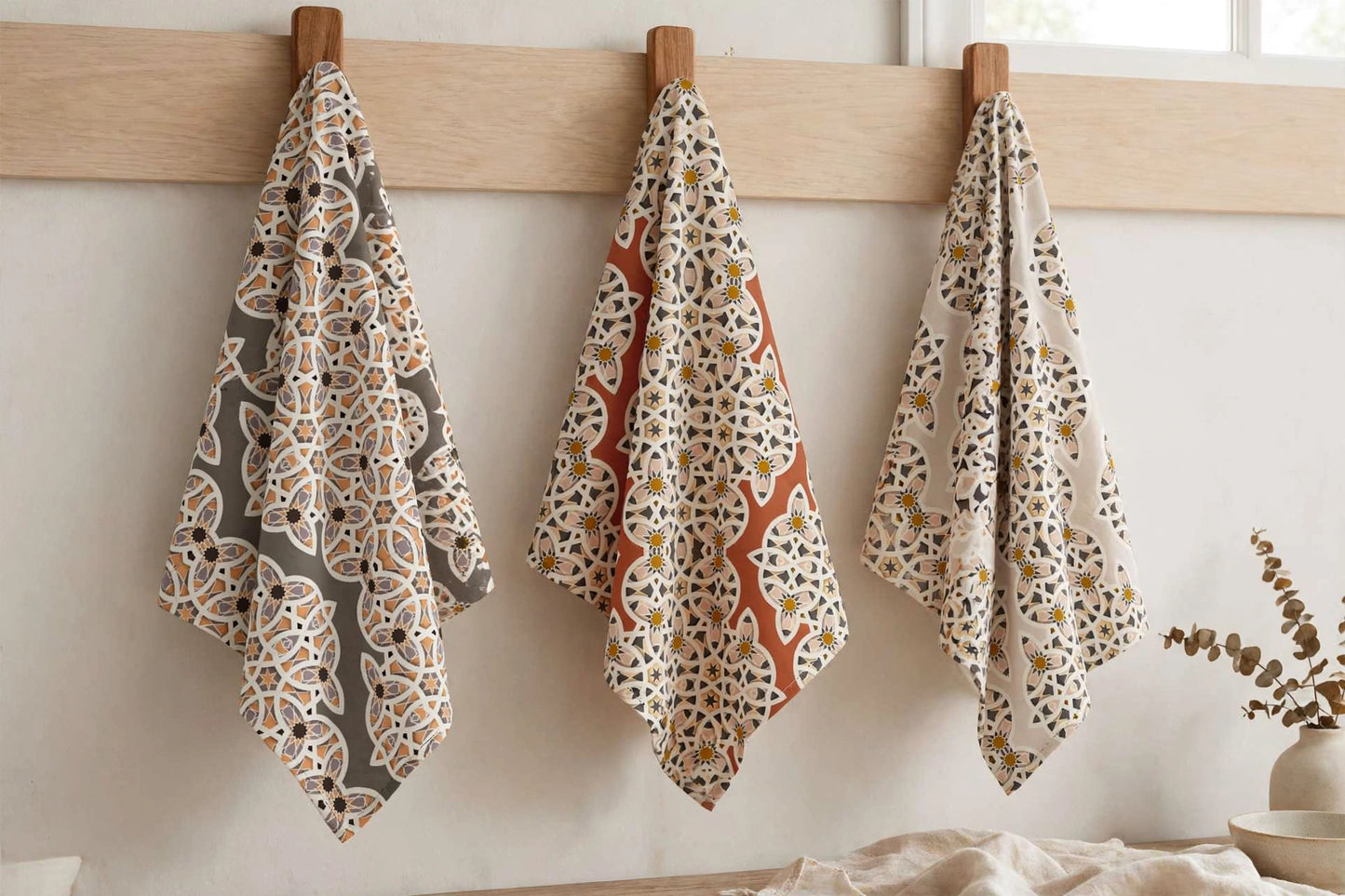 Layers of Heritage Kitchen Towel | Stone Grey Filipino Tea Towel