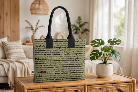 Sage Words of Home Totelet | Tagalog Typography Tote Bag