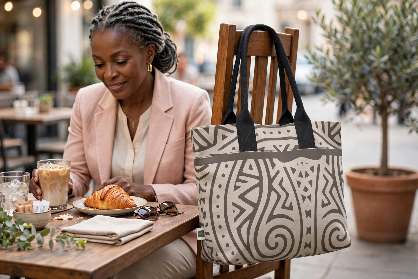 Stone Heritage Totelet | African Geometric Tote Bag