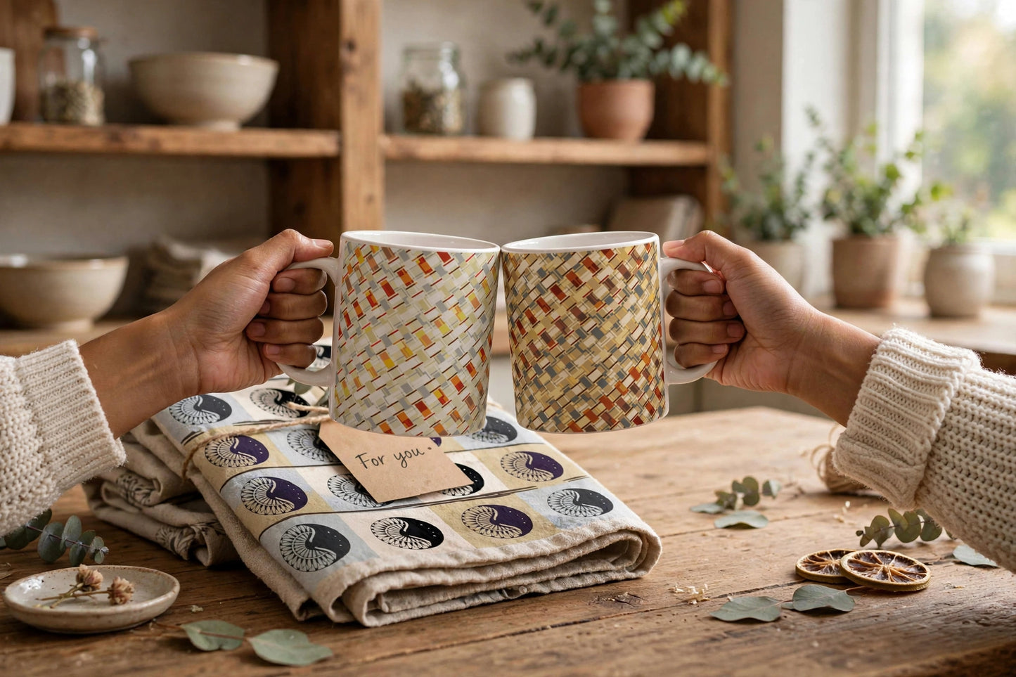 Woven Heritage Coffee Cup | Filipino Inspired Pattern Mug