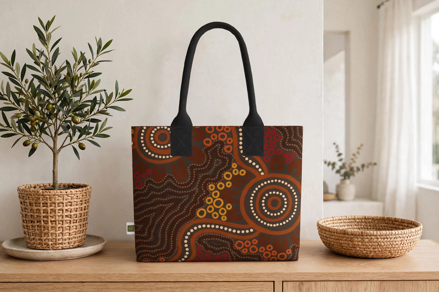 Midnight Earth Totelet | Igbo Heritage Tote Bag