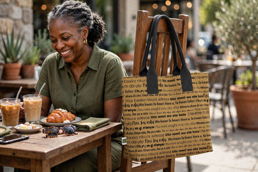 Heritage Echoes Totelet | Igbo Language Tote Bag