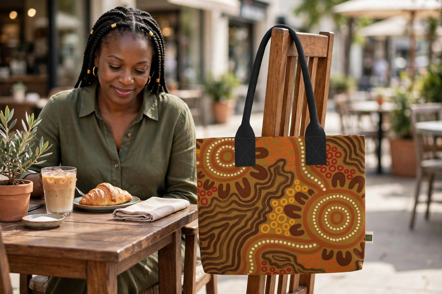 Ochre Earth Totelet | Igbo Heritage Tote Bag
