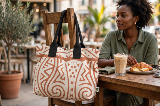 Terracotta Heritage Totelet | African Geometric Tote Bag
