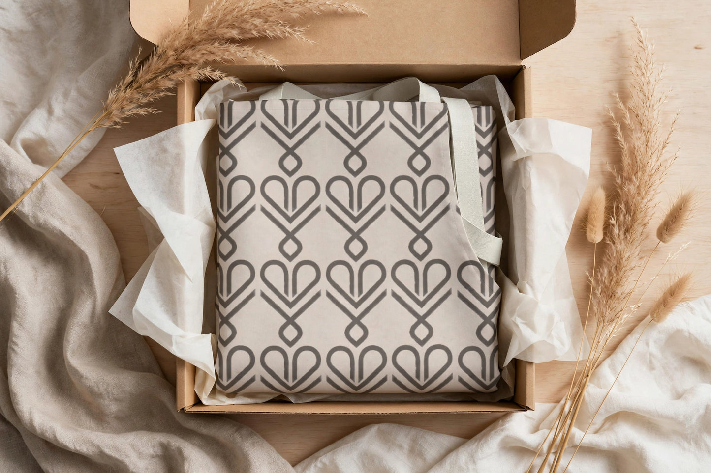 Symbols That Speak Apron | Adinkra Heart Pattern Apron