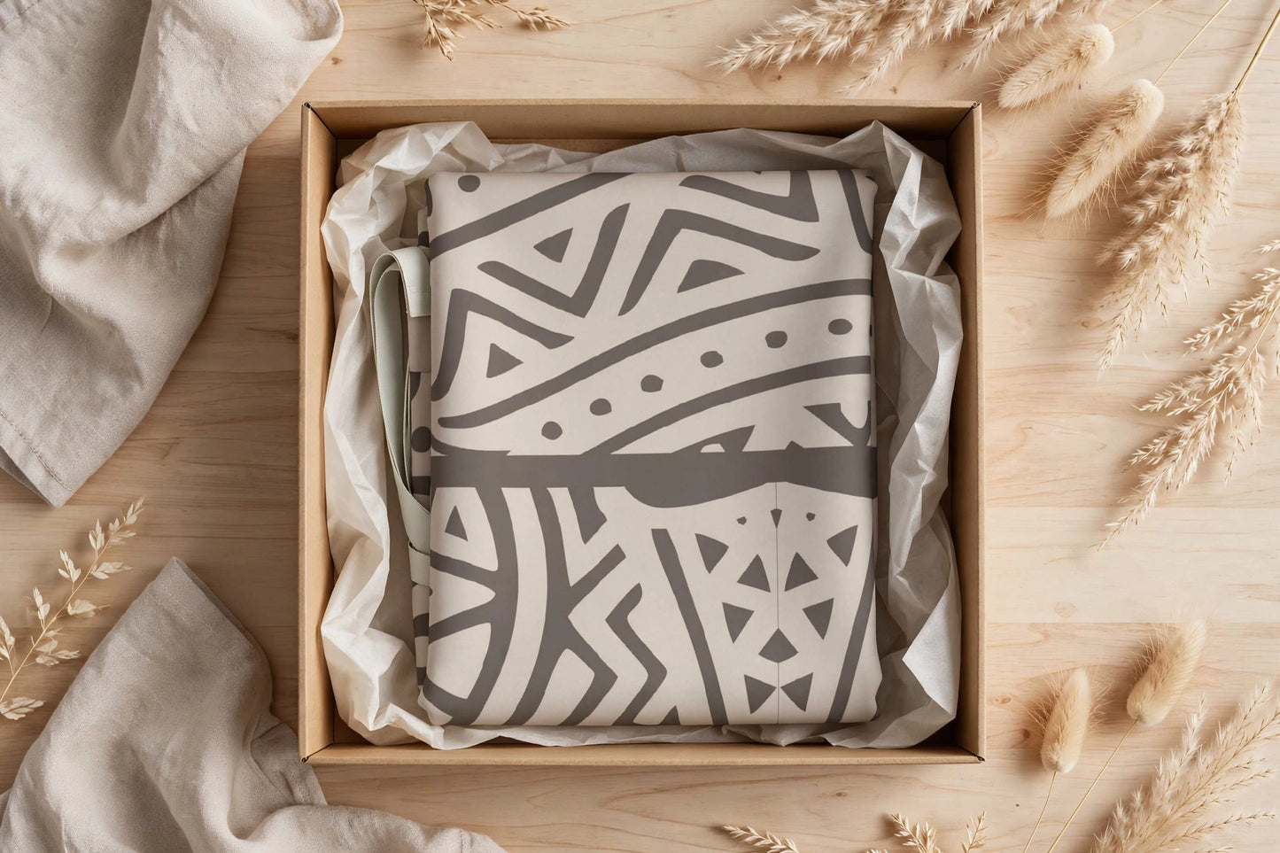 Rhythms of the Earth Apron | Clay Tribal Pattern Apron
