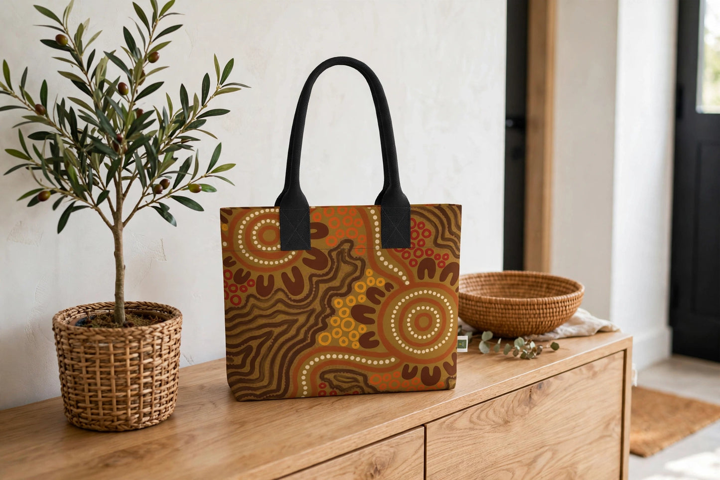 Ochre Earth Totelet | Igbo Heritage Tote Bag