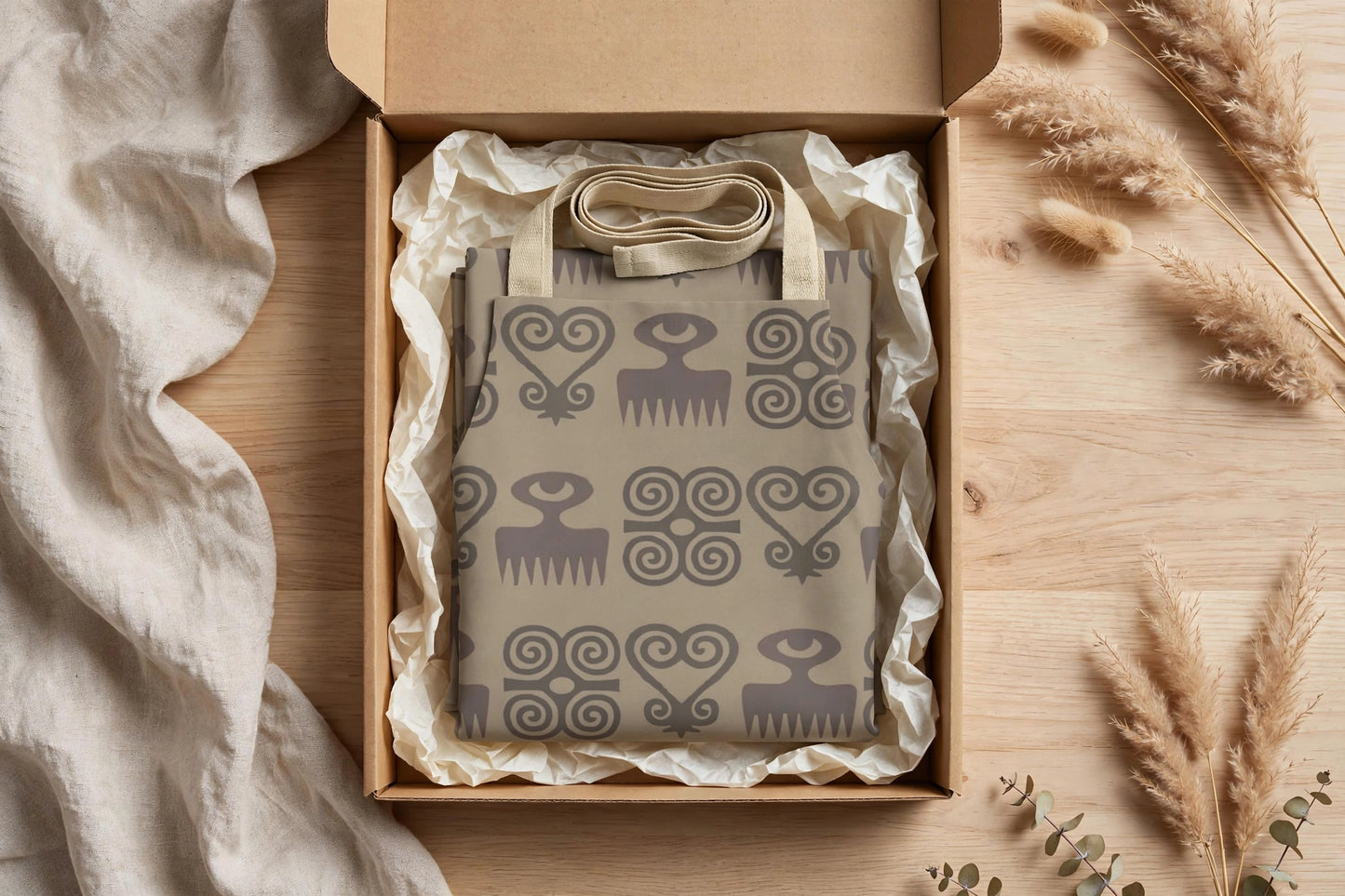 Symbols That Speak Apron | Adinkra Harmony Pattern Apron