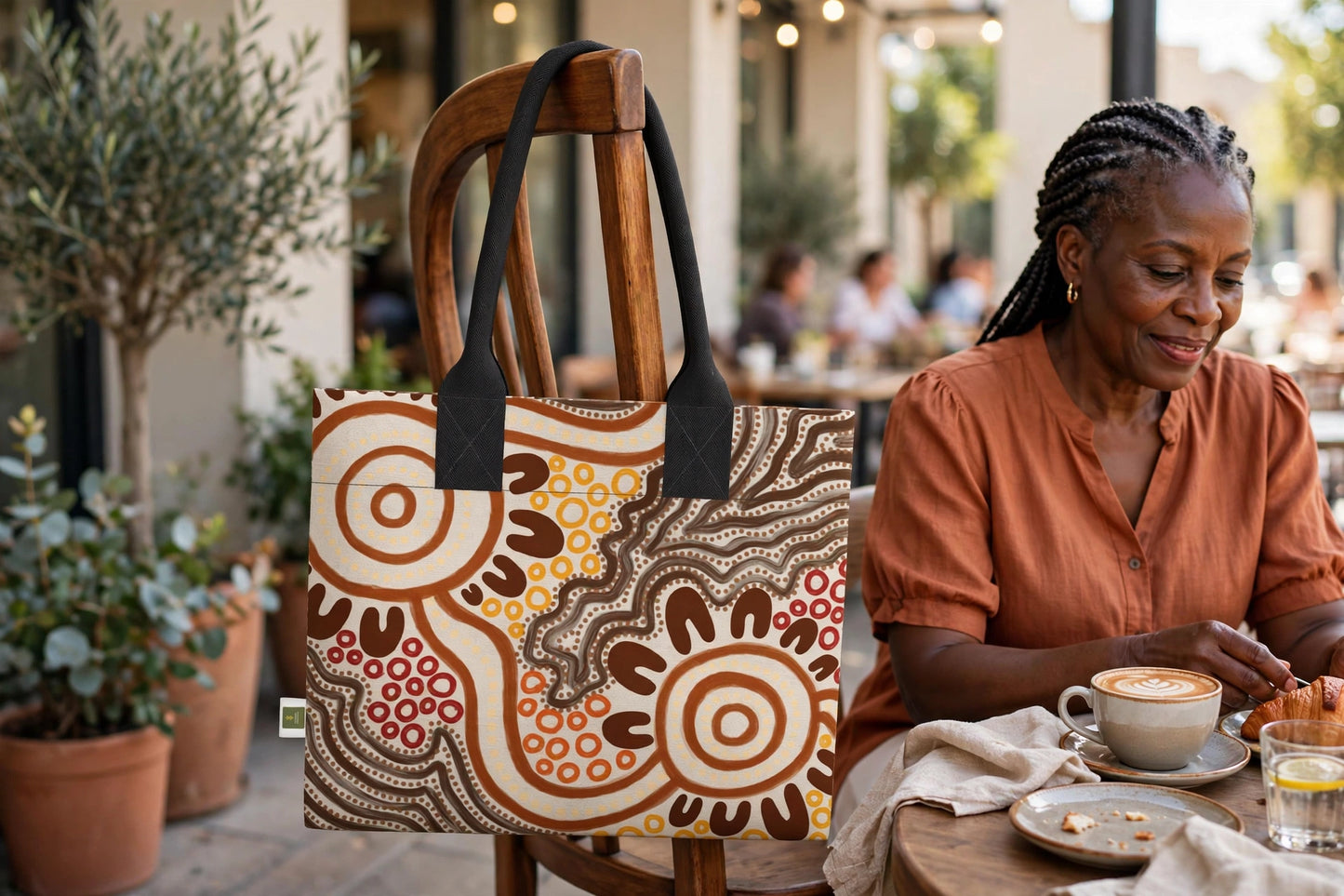 Clay Horizon Totelet | Igbo Heritage Tote Bag