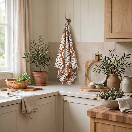 Layers of Heritage Kitchen Towel | Terracotta Filipino Tea Towel