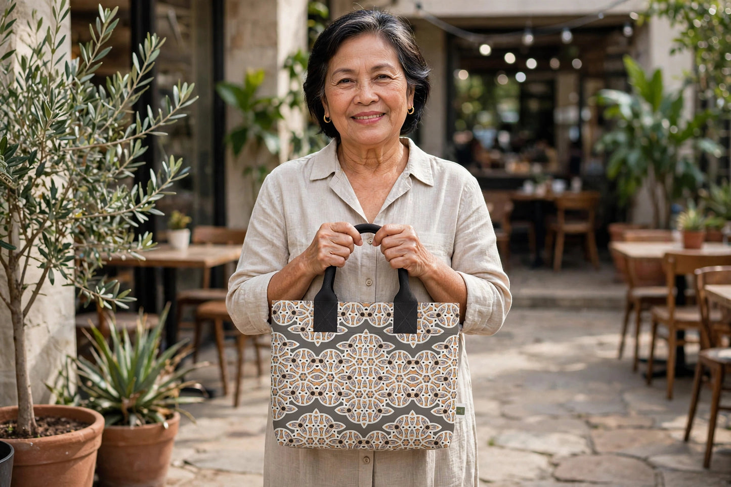 Stone Mosaic Totelet | Filipino Patterns of Heritage Tote Bag
