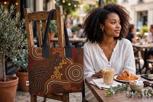 Midnight Earth Totelet | Igbo Heritage Tote Bag