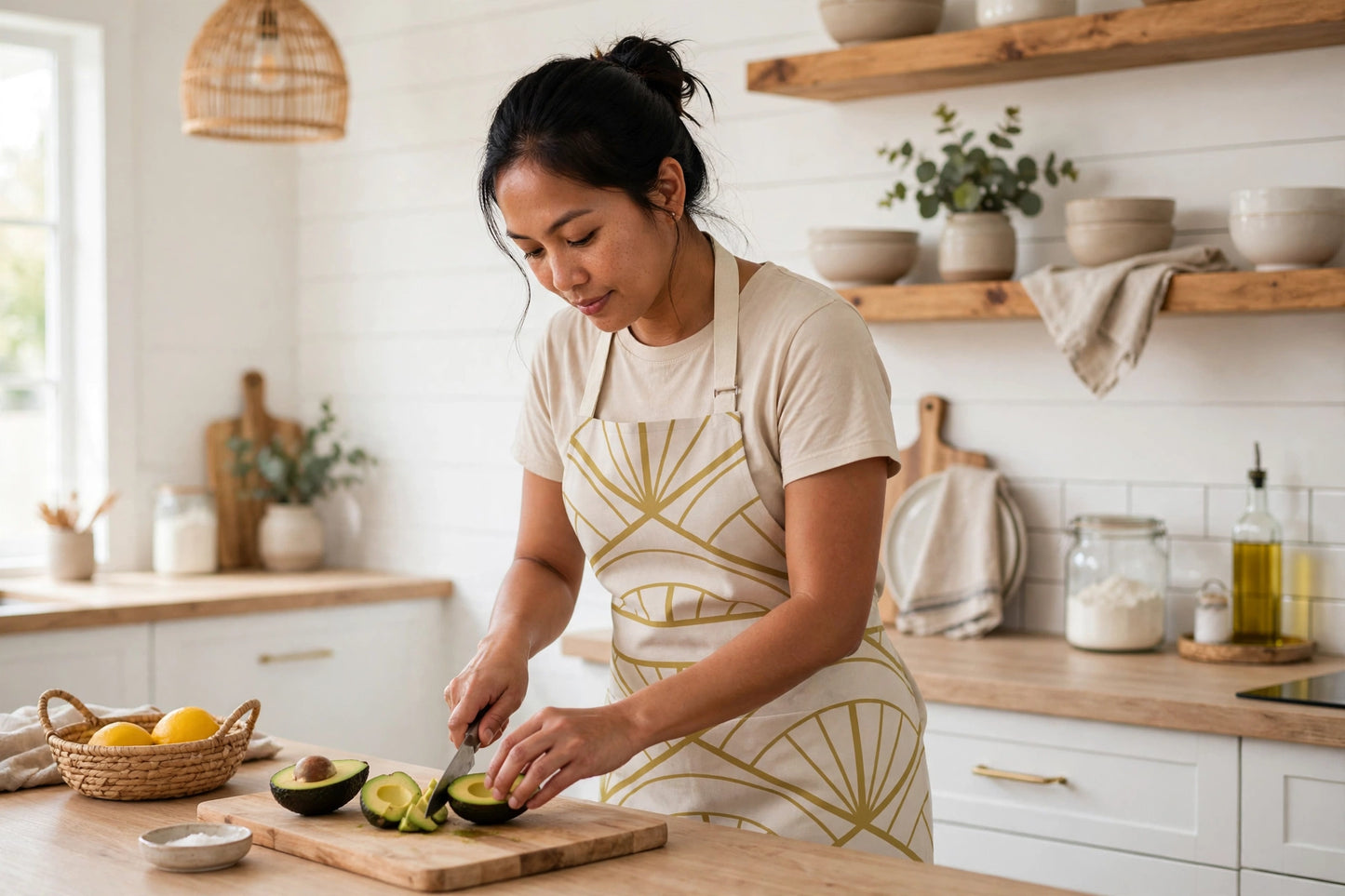 Threads of Home Apron | Golden Harvest Filipino Pattern Apron