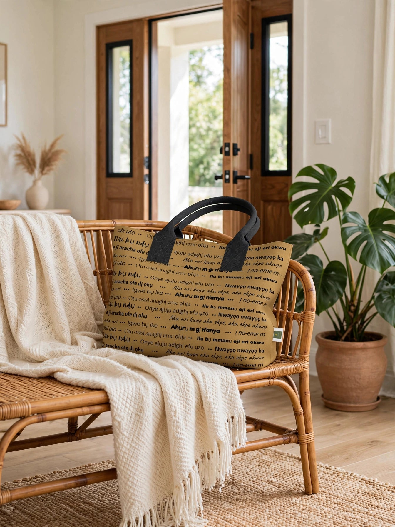 Heritage Echoes Totelet | Igbo Language Tote Bag