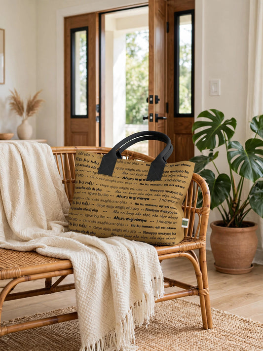 Heritage Echoes Totelet | Igbo Language Tote Bag