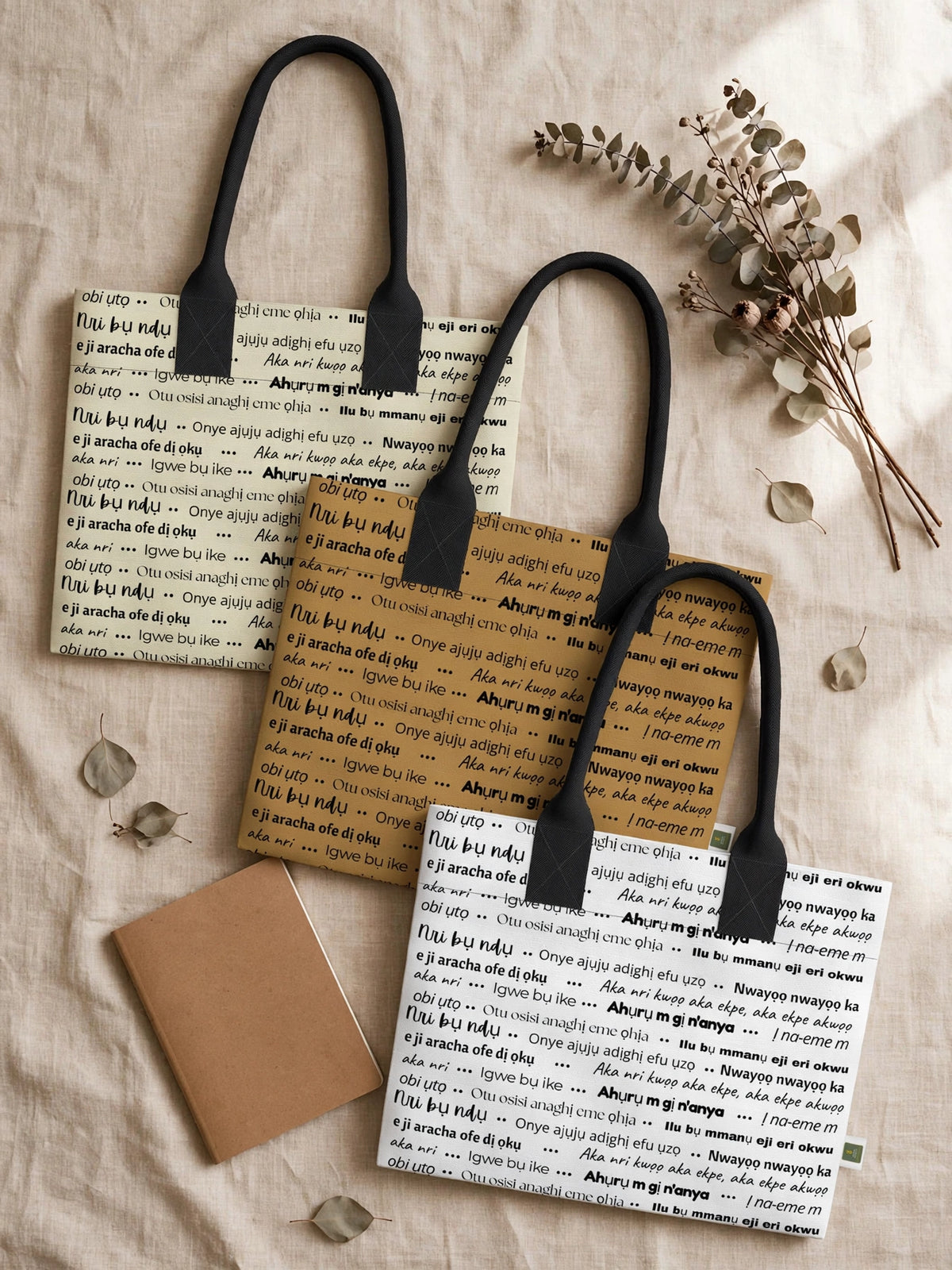 Classic Echoes Totelet | Igbo Language Tote Bag