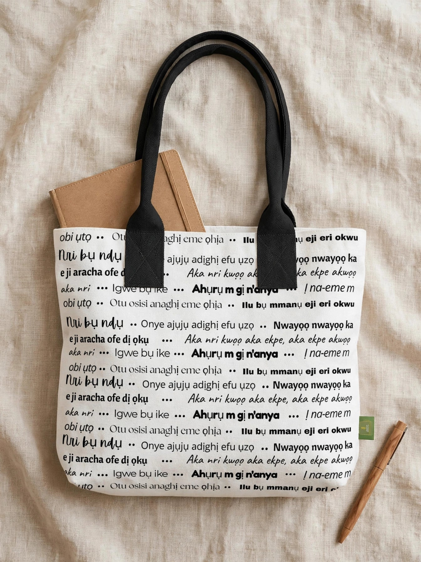 Classic Echoes Totelet | Igbo Language Tote Bag