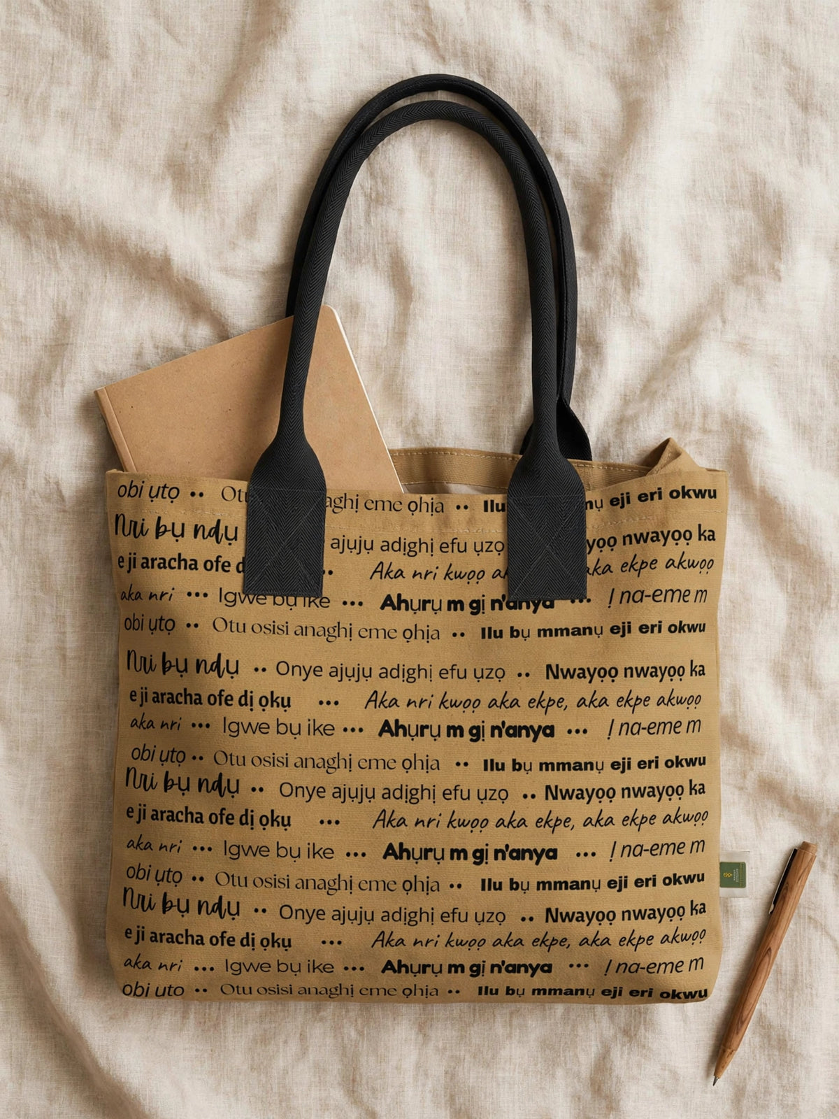 Heritage Echoes Totelet | Igbo Language Tote Bag