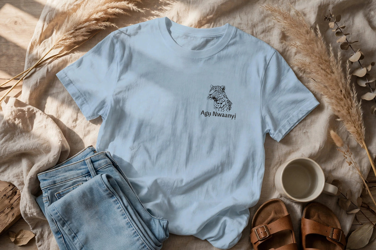 Agụ Nwaanyị T-Shirt | Igbo Leopard Design