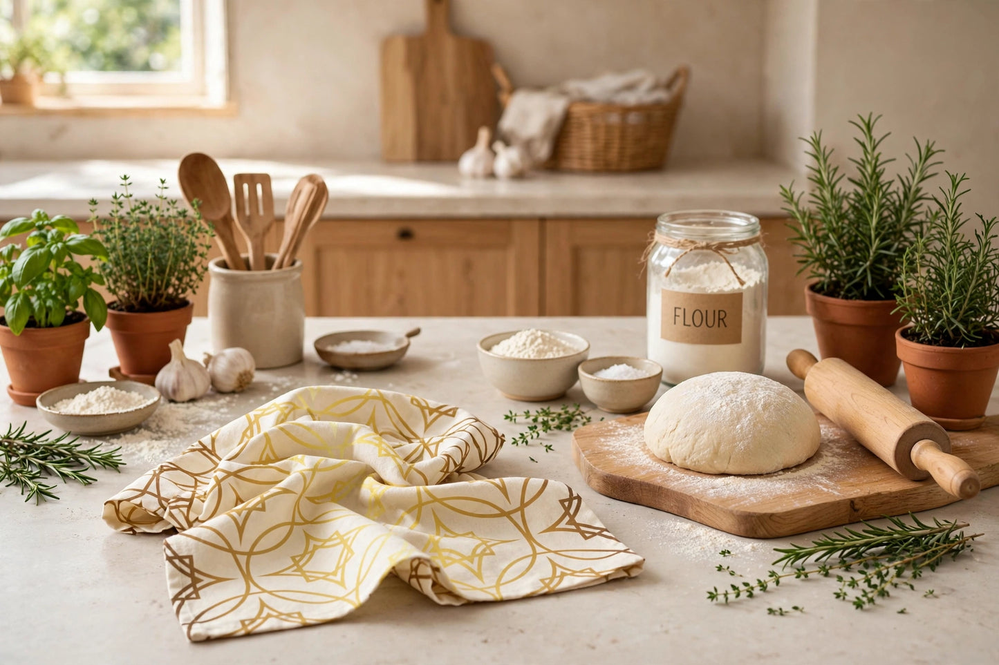Patterns of Home Kitchen Towel | Golden Sand Tea Towel