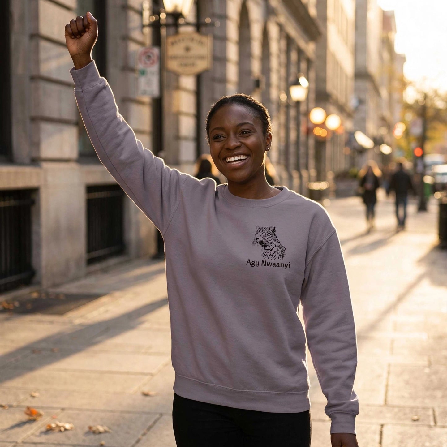 Agụ Nwaanyị Sweatshirt | Igbo Leopard Pullover