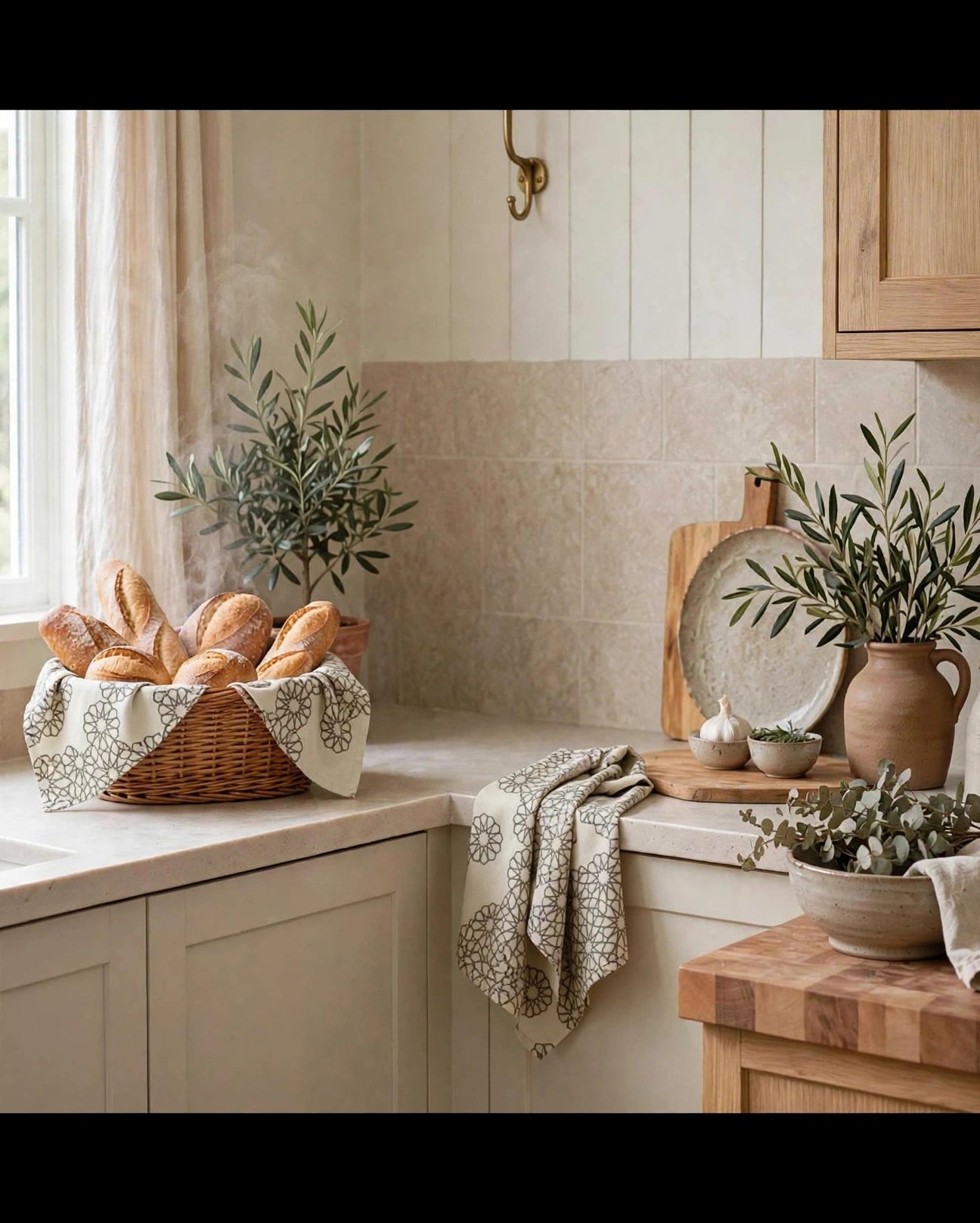 Threads of Heritage Tea Towel | Soft Linen Lattice Kitchen Towel
