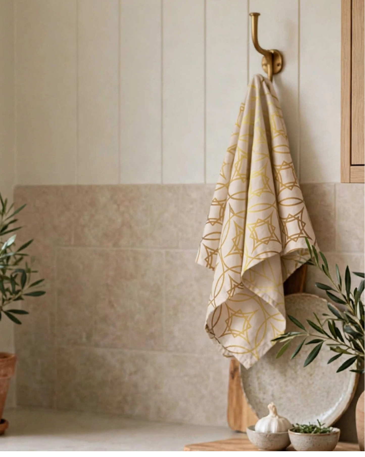 Patterns of Home Kitchen Towel | Golden Sand Tea Towel