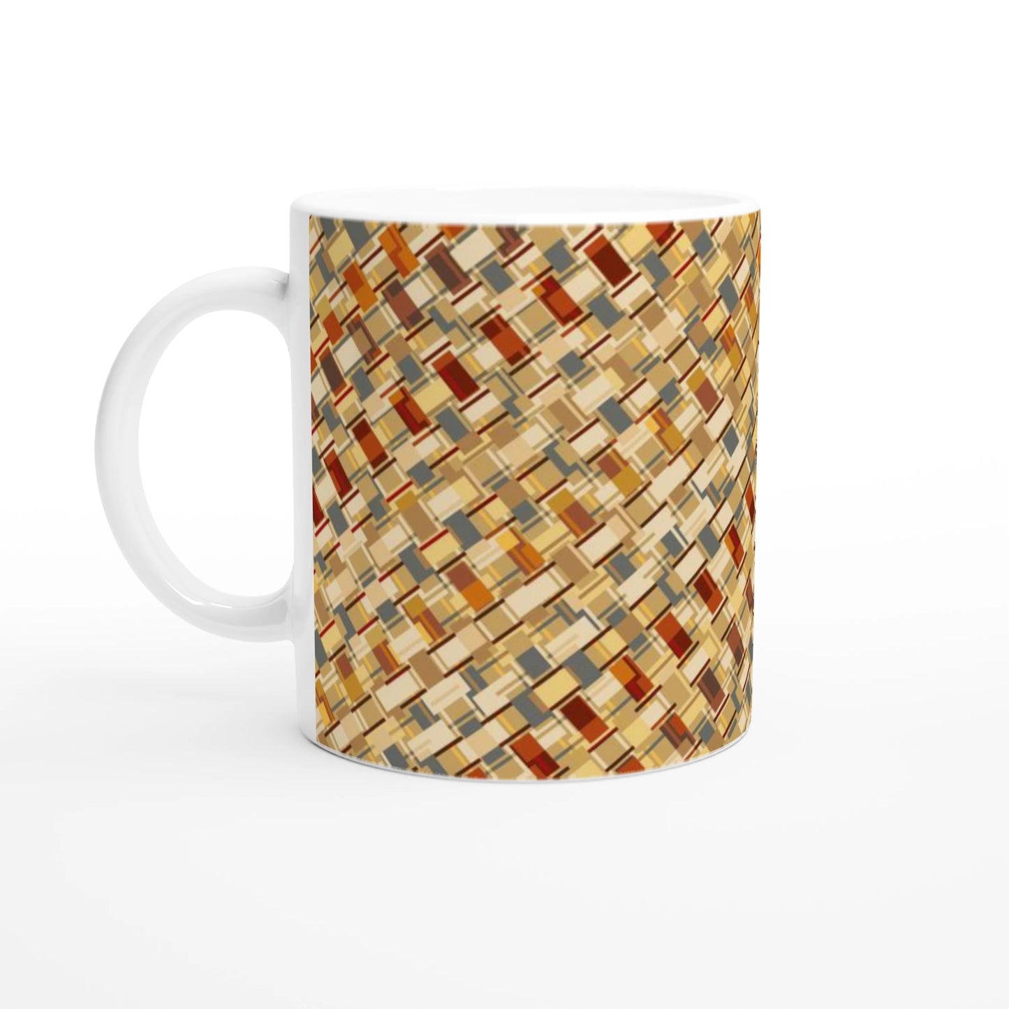 Filipino Woven Pattern Mug | Heritage Coffee Cup